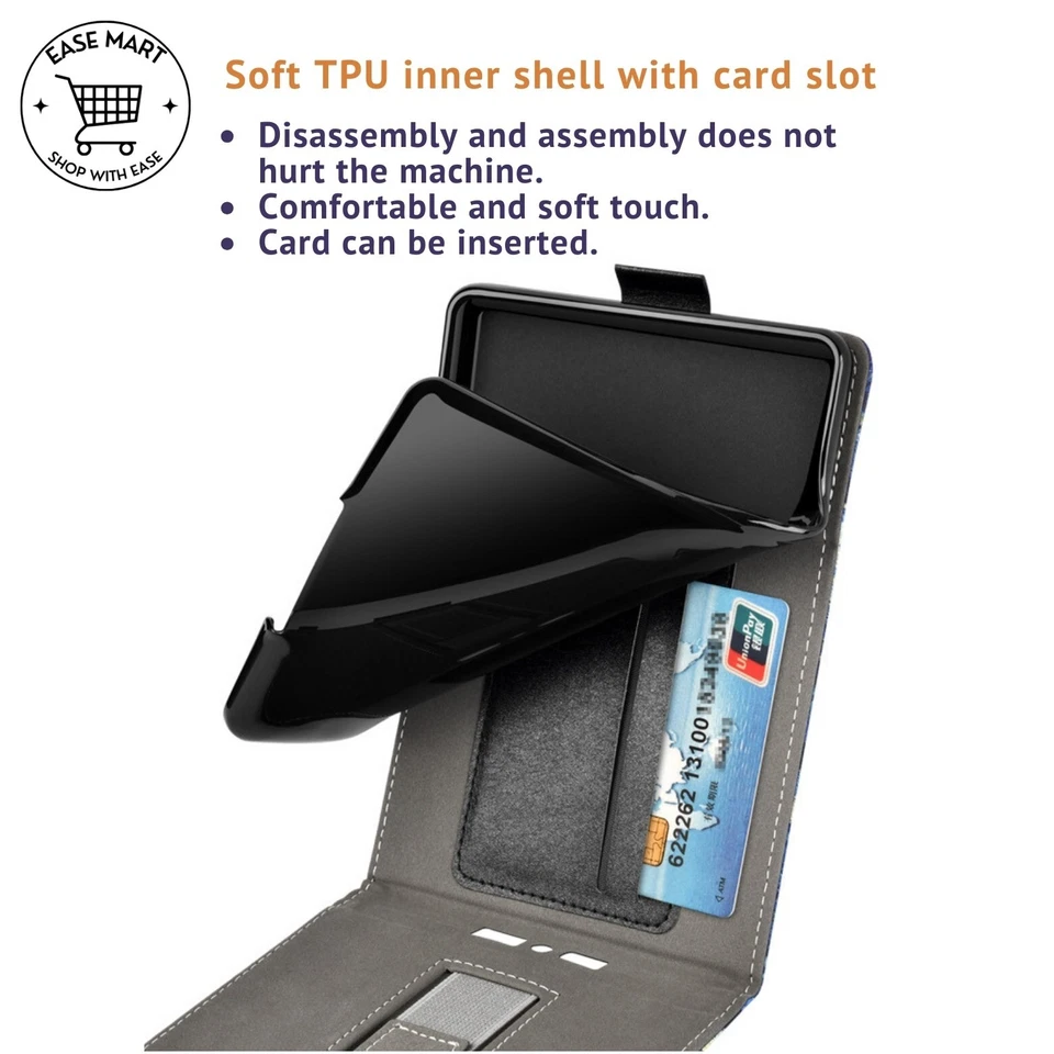 Funda con soporte para Amazon Kindle Paperwhite 10ª generación 2018 correa de mano ranura para tarjeta Foto 4 de 4