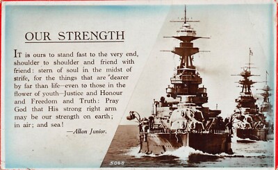 POSTKARTE MARINE PATRIOTISCH UNSERE STÄRKE