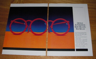 1985 4-page AT&T Information Systems Advertisement - Office Automation