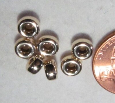 Gold Filled flat Rondell 1/20th 14k Choose size