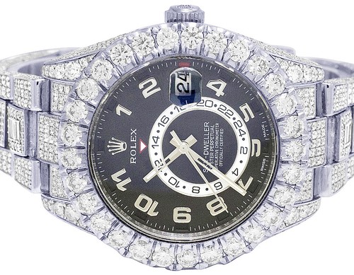 Mens Rolex Sky Dweller 18K White Gold 