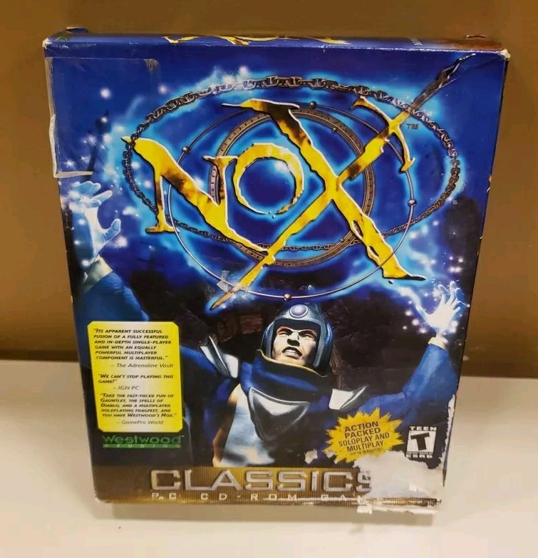 Nox Big Box PC Game 2000 Westwood Studios EA Classics CD-Rom