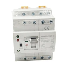 NEW Mini Dual Power 4P 63A 110V Automatic Transfer Switch Grid to Alternator