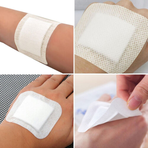 10Pcs Large Size Medical Non-Woven Adhesive Wound Dressing Band Aid Bandage CHI - Photo 1 sur 10