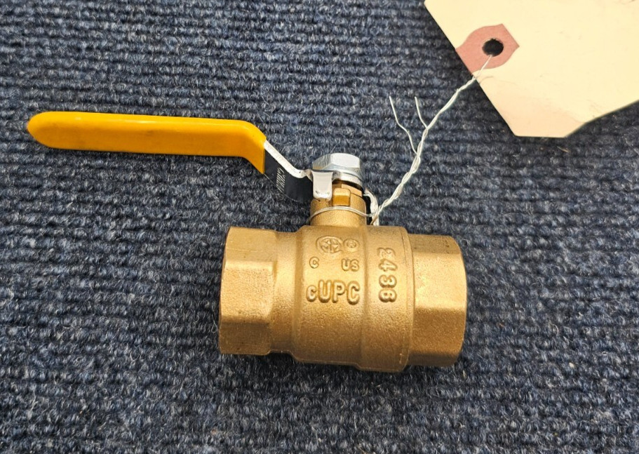 ( QTY 3 ) Bluefin 3/4" Full Port Ball Valve Sweat Fitting Brass 600 WOG 150 WSP