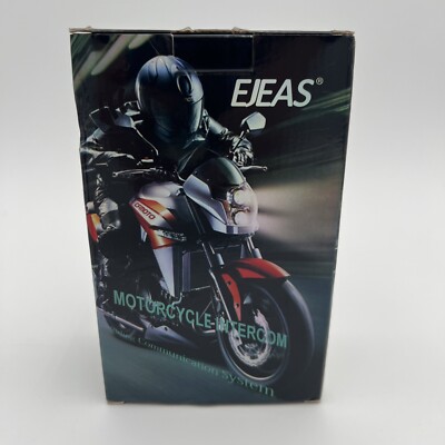 EJEAS V6 Pro Motorcycle Helmet Intercom Black Wireless Bluetooth Waterproof