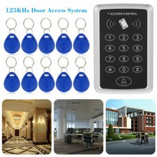 12V Door RFID ID Card Password Entry Access Control Controller Set 10 Keypads