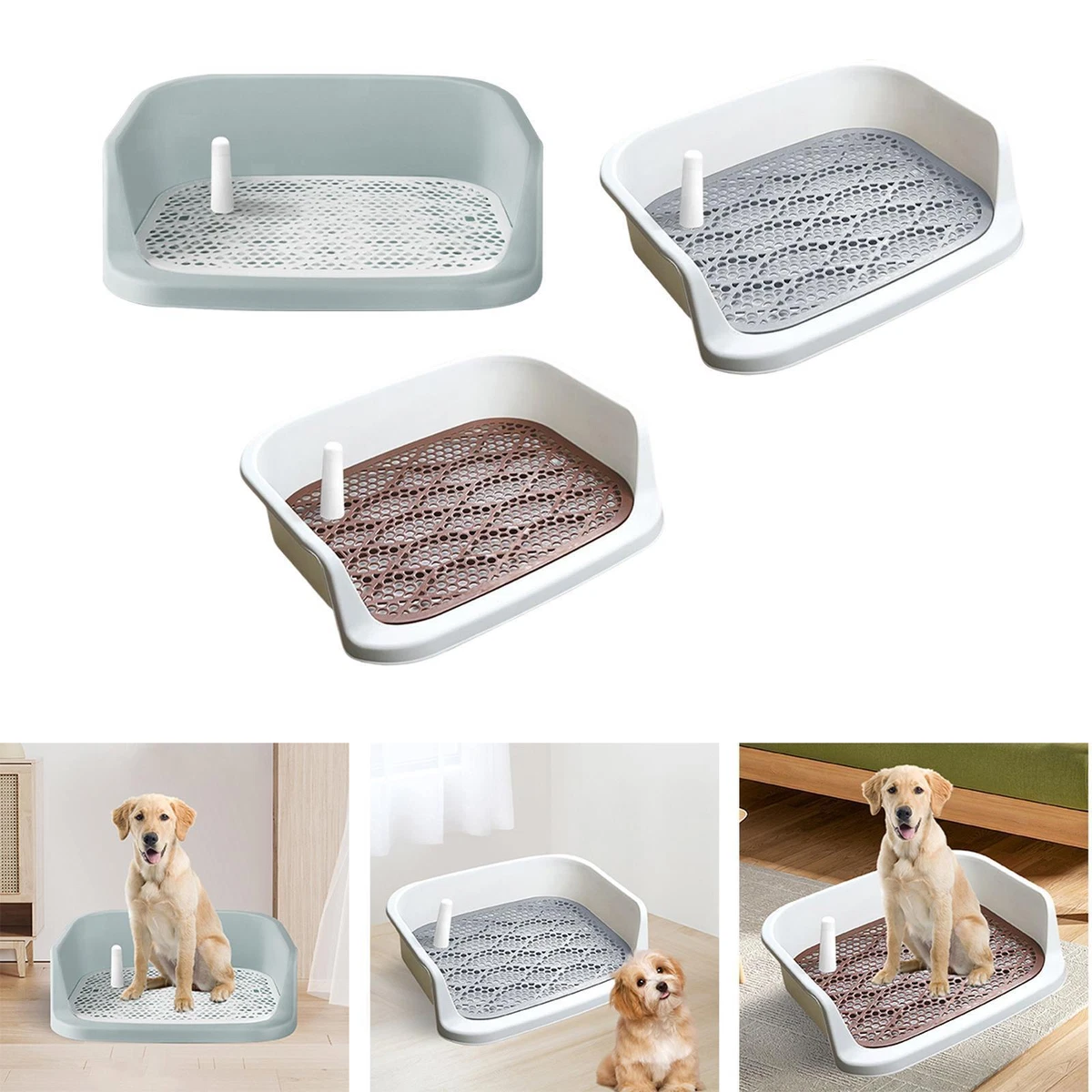 Dog Toilet Puppy Potty Tray for Cat Pet Pee Toilet Litter Box Trainer Corner