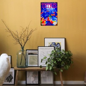 TETRIS NES Metal Wall Sign Vintage Retro Gaming Print Arcade Man Cave Gamer Gift