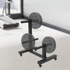 Weight Plate Rack Tree Weight Plate Storage W/Universial Wheels Weight Tree Rack