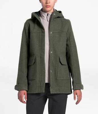 north face wool coat