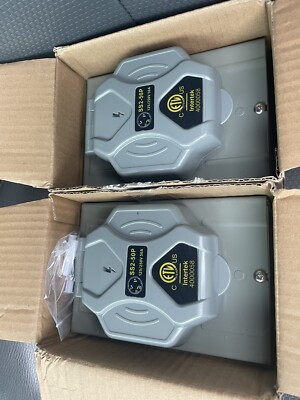 2x Intertek 50 Amp Generator Power Boxes 125/250vac Weatherproof SS2-50P