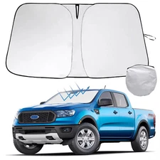 Windshield Sun Shade Foldable UV Block Screen Cover For 2019-2025 Ford Ranger