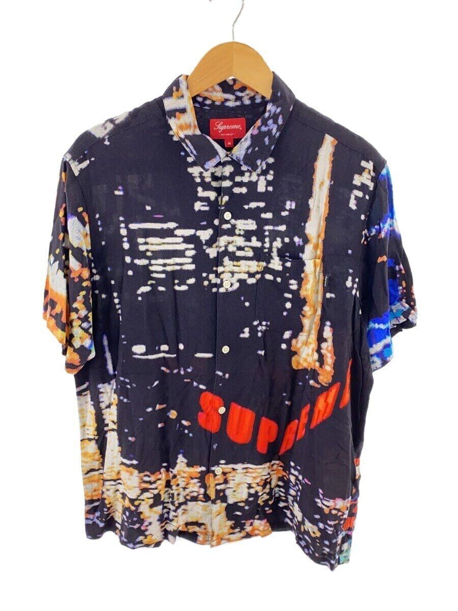 Supreme Short Sleeve City Light Rayyon Shirt M Rayon Black Used | eBay