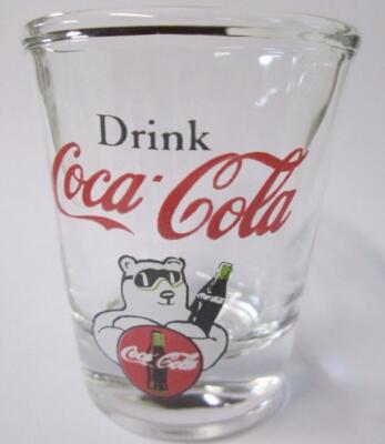 Charming Coca Cola Polar Bear  1  1/2 oz. Shot Glass