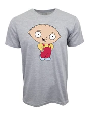 FAMILY GUY STEWIE ADULT SHORT SLEEVES T SHIRT GRAY
