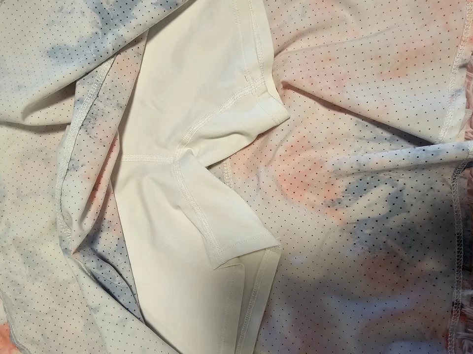 Falda deportiva de tenis Lija pastel floral con volantes de malla talla grande Foto 2 de 4