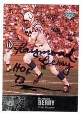 Raymond Berry Signed 1997 Upper Deck UD NFL Legends Card #23 - HOF Autograph