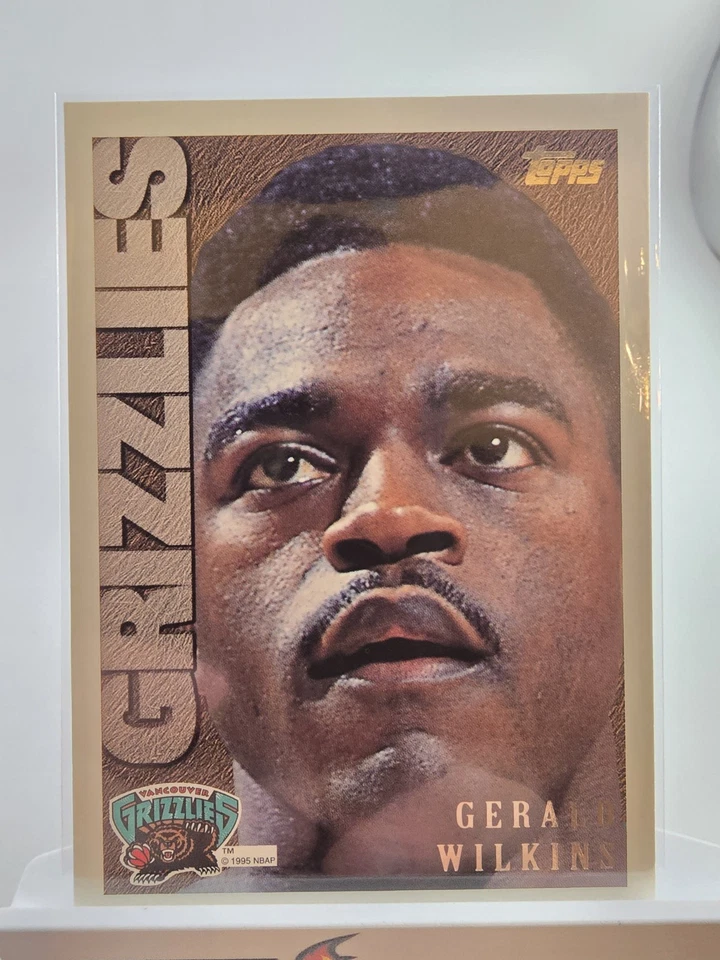 1995-96 Topps - Gerald Wilkins #174 Vancouver Grizzlies Draft  - Image 3 of 4