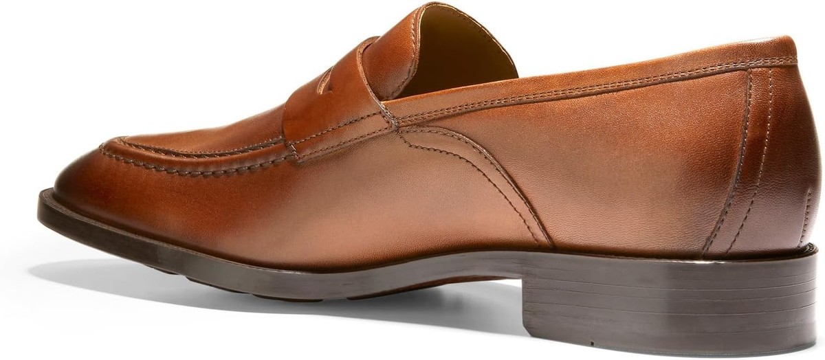 Cole Haan Grand Hawthorne Penny Loafers Dress Shoes Brown Leather 10.5 M‎ C33224 Cole Haan Grand Hawthorne British Tan Leather | Mercari main image 2