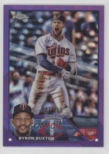 2023 Topps Chrome Logofractor Edition Purple Refractor 87/250 Byron Buxton 1cx3