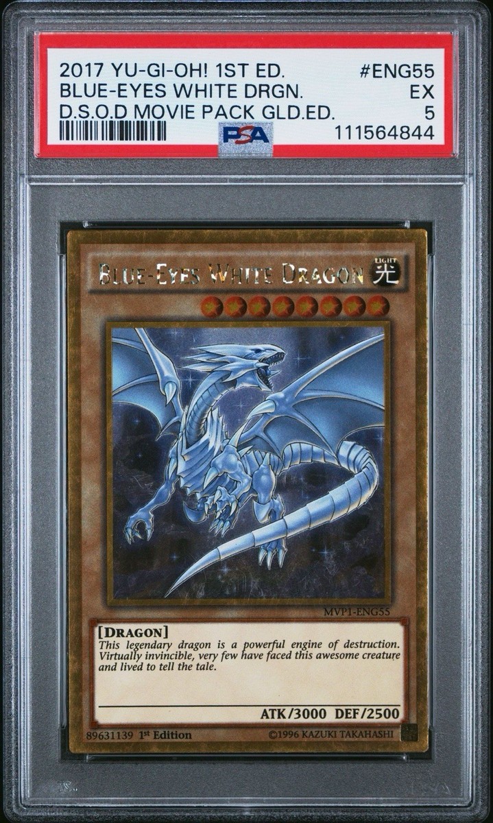 YugiOh 1x Blue-Eyes White Dragon MVP1-ENG55 1st Edition Gold Rare