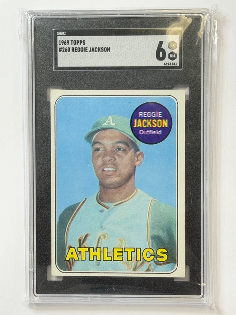 1969 Topps REGGIE JACKSON ( RC ) #260 SGC 6  EX/MN **TXEKE3241