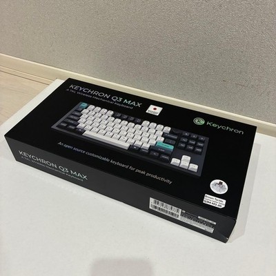 Keychron Q3 Max JP Brown Switch Mechanische Tastatur Kabellos Gebraucht