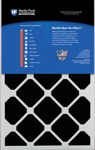 16x25x5 (4 3/8) Honeywell Replacement Air Filters MERV 15 Plus Carbon 1 Pack - Picture 2 of 7