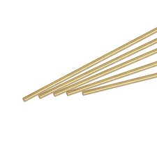 1.2mm Diameter 250mm Length Brass Solid Round Rod for DIY Craft 20Pcs