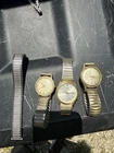 Vintage Watch Lot And Band Pulsar Helbros Vantage