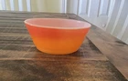 Vintage Anchor Hocking Fire King Ware Orange Red Bowl Dish 5"