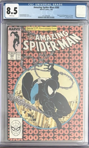 AMAZING SPIDER-MAN #300 CGC 8.5 1st App VENOM White Pages!