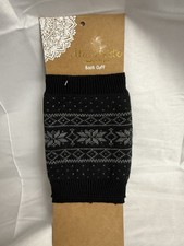 Altar  d State Brand New Boot Cuff Black with Snow print design