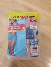 Fruit Of The Loom Fashion Cotton Boy Shorts 9 Pack, 2021 New In Package Sz 5/S