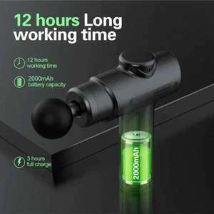 Deep Tissue Percussion Massage Gun - Professional Body Relaxation Device 8 Heads