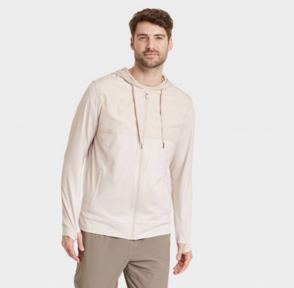 さち Loose Jacket All In One NWT All in Motion sz XL Men's Soft Full Zip Light Weight Hooded