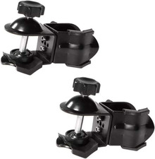 2-Pack Heavy Duty Metal Double U Clip Clamps C-Type Bracket Mount for Boom Arm