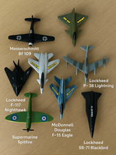 Lot Of 8 Military Aircrafts Various Die-Cast Airplanes