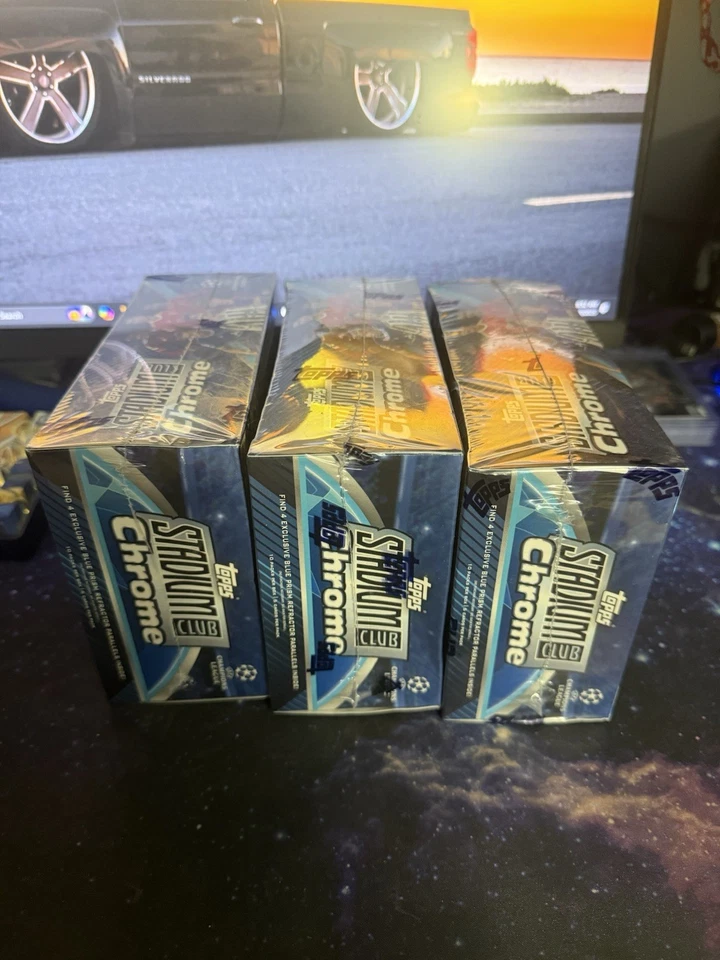 1) 2021-22 Stadium Club Cromo UEFA Champions League MEGA CAJA - Messi, ¿Auto? Foto 3 de 4