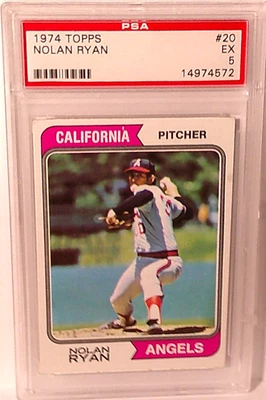 1974 Topps NOLAN RYAN PSA 8 ビンテージ MLB 1974 Topps Nolan Ryan | PSA CardFacts®