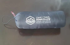 Down Filled Pillows for Camping/Travel Washable Soft Cover RED