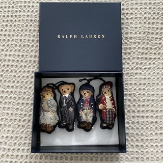 Polo Ralph Lauren 2024 Polo Bear Embroidered Christmas ornaments Set of 4