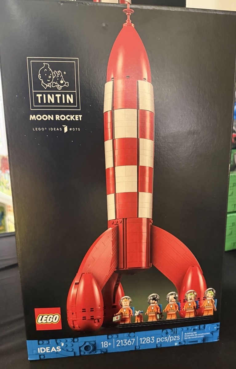 Lego 21367 IDEAS Tintin Moon Rocket 1283 pcs Sealed In Box! Ships