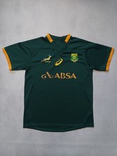 South Africa National Team ASICS Training Rugby Shirt 2000s Green Size M-L