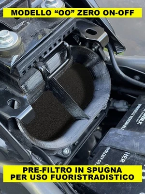 KIT Airbox CfMoto 450MT/Ibex 450  + spugna prefiltro ZERO On-Off AirMiw STAGE 2 - Immagine 1 di 4