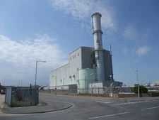 Photo A3 Great Yarmouth power station South Denes 420 megawatt gas turbi c2010