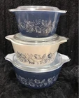 Pyrex Colonial Mist 6 piece Casserole Set Vintage