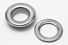1000 SILVER Eyelets 1000 washers self piercing 3/16" 00 for garment crafts
