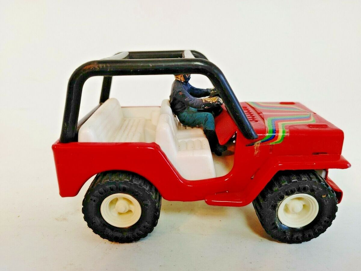 Vintage Buddy L Pressed Steel Jeep Red Made in Japan Roll Vintage Buddy L Pressed Steel Jeep Red Made in Japan Roll